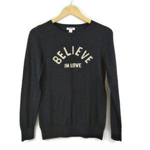 OLD NAVY 'Believe In Love' Sweater - Medium